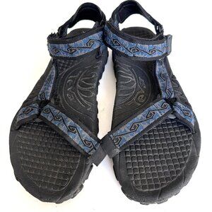 Teva Hurricane Water Hiking Sport Blue Design Sandals S/N 6300 Mens Size 10
